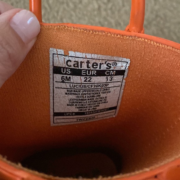 Orange tiger Carter rain boots size 6m - Picture 2 of 4